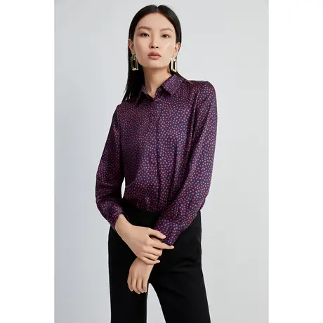 恩裳奥莱春季秋季干练气质复古百搭衬衫图片