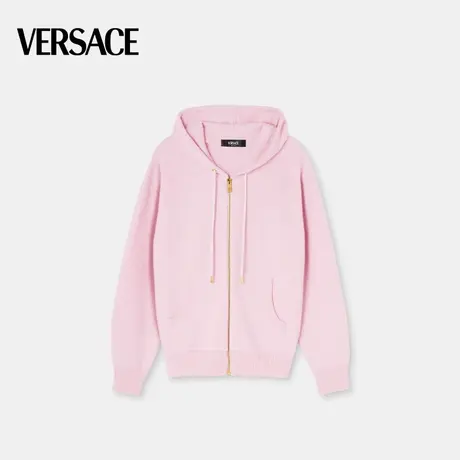 【春夏新品】VERSACE/范思哲 女士Medusa美杜莎毛巾布拉链连帽衫商品大图
