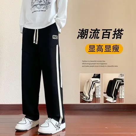 15岁帅气男孩休闲加绒长裤子青少年初中学生大童2024春秋款卫裤潮图片