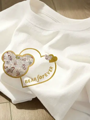 仿棉短袖t恤女装2023早春新款夏季法式甜辣港味chic遮肚子上衣服图片