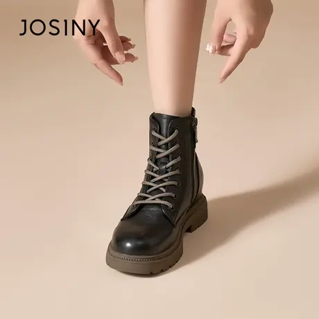 卓诗尼2023年秋款马丁靴女款新款冬季靴子女商场专柜号361H63915商品大图