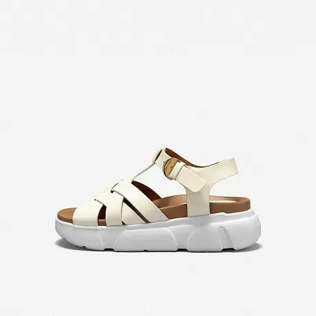 Nine West/玖熙2023年夏季新款户外运动厚底凉鞋女圆头罗马凉鞋图片