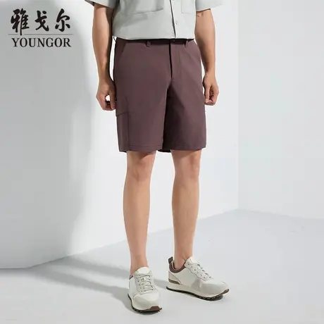 【商场同款】雅戈尔男士短裤夏季新款官方商务休闲舒适男士短裤图片