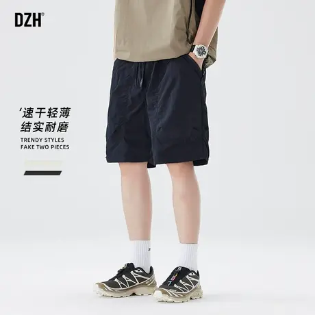 男士户外速干休闲短裤男款夏外穿2025新款大码休闲裤运动五分裤男商品大图