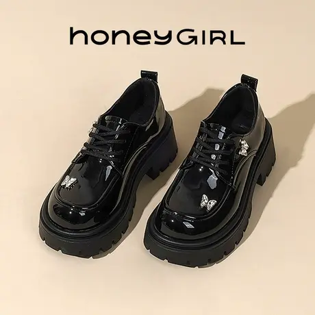 honeyGIRL日系jk小皮鞋女款英伦风2025新款 特价秒杀商品大图