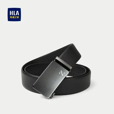 HLA/海澜之家自动扣皮带25新字母点缀商务通勤柔韧舒适有型腰带男商品大图
