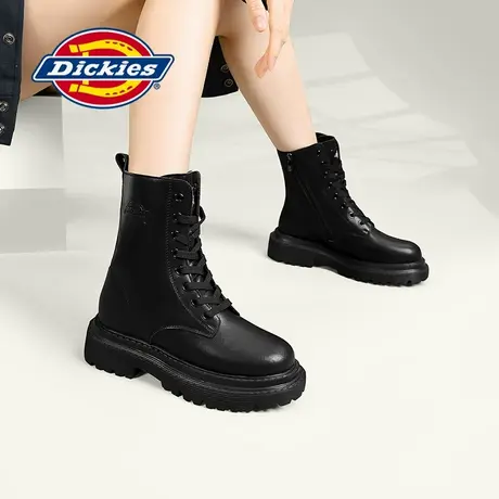 Dickies马丁靴子女2024新款春季系带简约小短靴经典高级感时装靴图片