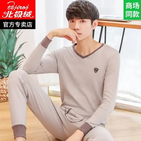 青少年秋衣秋裤套装纯棉初高中学生男大童保暖内衣男全棉线衣线裤图片