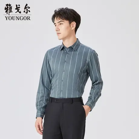 【商场同款】雅戈尔男士长袖衬衫春季新款官方商务休闲衬衫S3464图片