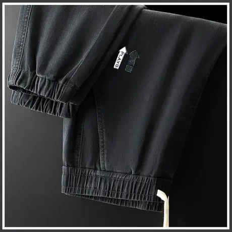 潮牌港风日系工装裤男士束脚哈伦休闲裤子男款男裤2023新款秋冬季商品大图