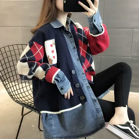 毛衣2023年新款女装秋冬季秋款秋装女士针织开衫宽松百搭外穿爆款图片