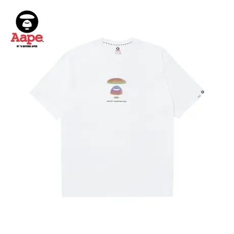 Aape旗舰店男装春夏彩色猿颜字母印花宽松短袖T恤1281XXK商品大图