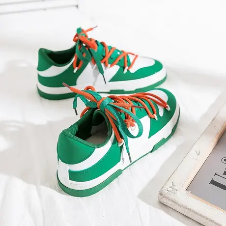 板鞋女韩版ulzzang夏季薄款女ins潮2021年新款百搭爆款鞋子小白鞋商品大图