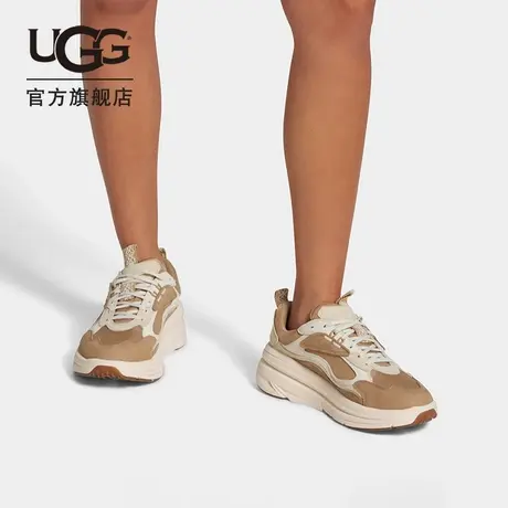 UGG春季男女同款舒适纯色厚底低帮系带时尚休闲鞋老爹鞋 1137651商品大图