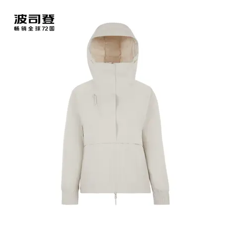 波司登舒适户外短款防风防水透气科技保暖鹅绒服外套女款商品大图