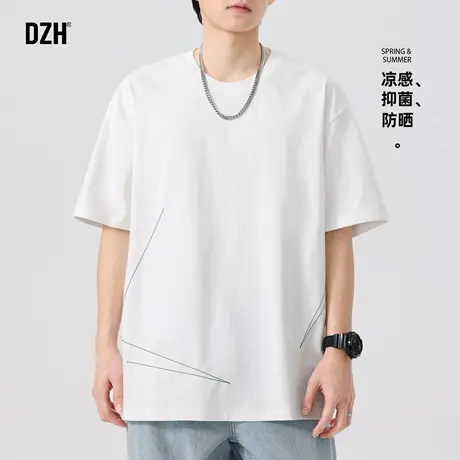 男士白色短袖男款体能训练服跑步健身速干冰丝t恤男夏季凉感衣服商品大图