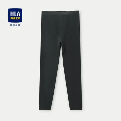 HLA/海澜之家远红外秋裤2023新款双面拉毛保暖护膝贴片贴身内衣男商品大图