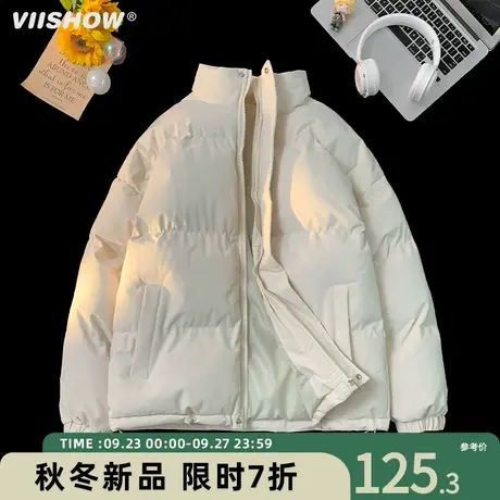 VIISHOW男生痞帅棉衣美式棉服男保暖宽松面包服潮牌加厚衣服冬季商品大图