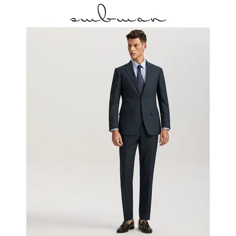 十米布男士西服套装修身免烫商务职业正装新郎礼服意式西装外套男商品大图