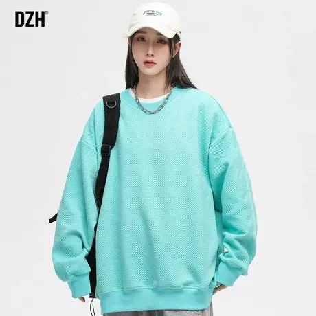 男女同款圆领卫衣男春秋季2023新款潮牌宽松无帽内搭打底衫外套衣商品大图