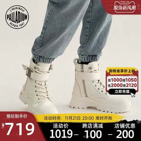 PALLADIUM谢霆锋同款帕拉丁马丁靴男女厚底高帮鞋保暖皮靴子图片