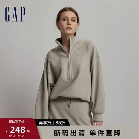 【断码优惠】Gap女装早春空气三明治时尚宽松卫衣休闲上衣811196图片