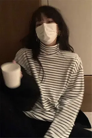 双面德绒条纹打底衫女2023新款春秋季内搭外穿长袖t恤上衣服加绒图片