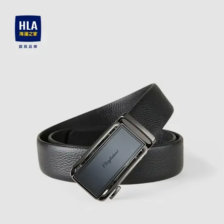 HLA/海澜之家商务自动扣皮带光泽质感简约有型牛皮革腰带男商品大图