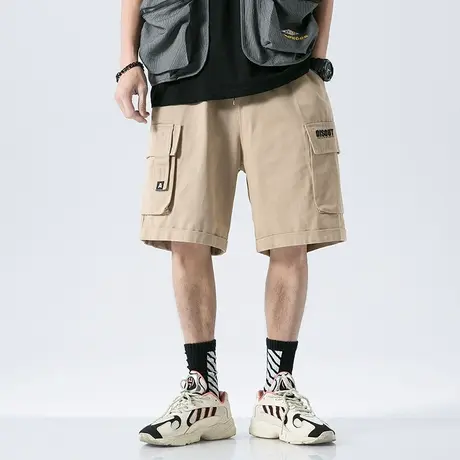【换购】夏季男士短裤五分裤中裤工装宽松直筒潮牌日系休闲运动商品大图