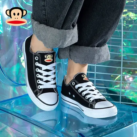 大嘴猴夏季帆布鞋女2023新款夏款透气板鞋情侣休闲布鞋球鞋女鞋子商品大图