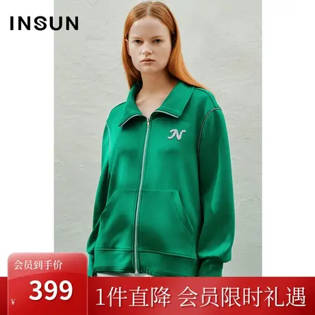 恩裳2023年春款新款时尚休闲弹力棉舒适保暖宽松短款外套商品大图