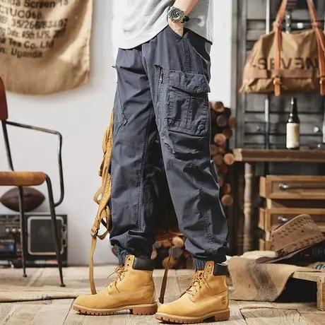 Modi Nick/摩帝尼克百搭潮牌男士工装裤宽松直筒潮流薄款男士裤子商品大图