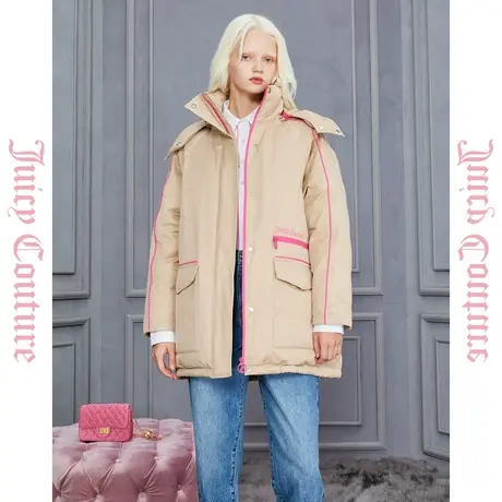 Juicy Couture橘滋2023新款撞色勾勒系列俏皮女式品牌羽绒服反季商品大图