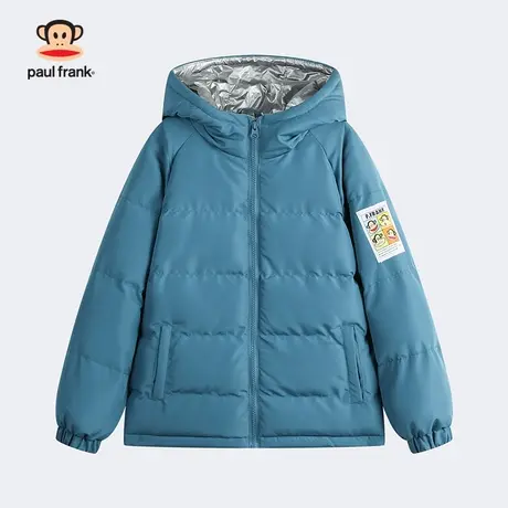 大嘴猴童装儿童男童棉服棉袄2023秋冬新品女童中大童短款保暖外套商品大图