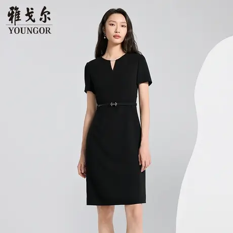 【商场同款】雅戈尔女士连衣裙夏季新款官方商务休闲精致连衣裙女图片
