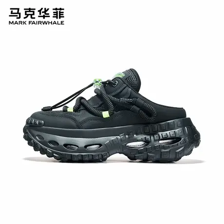 马克华菲一脚蹬拖鞋男包头凉鞋老爹鞋图片