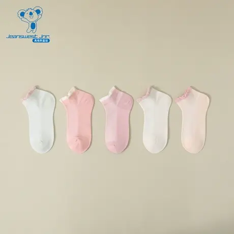 KY真维斯女童装2025夏季新款可爱时尚百搭日常女童袜子【5对装】商品大图