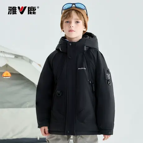 雅鹿儿童工装羽绒服2025新款冬季外套商品大图