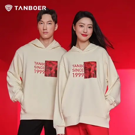 坦博尔2024新款爆款早春卫衣情侣装男女同款连帽时尚休闲上衣图片