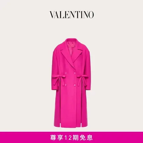 【24期免息】华伦天奴VALENTINO女士 DIAGONAL DOUBLE WOOL 大衣商品大图