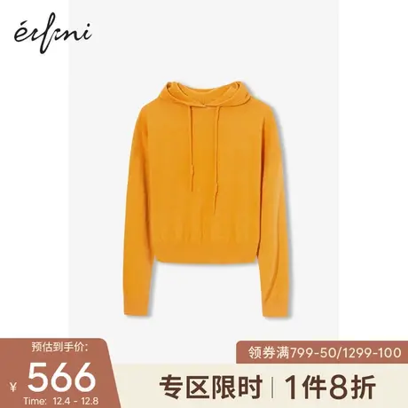 【商场同款】伊芙丽2021新款春装韩版毛针织衫1C2133032Q商品大图
