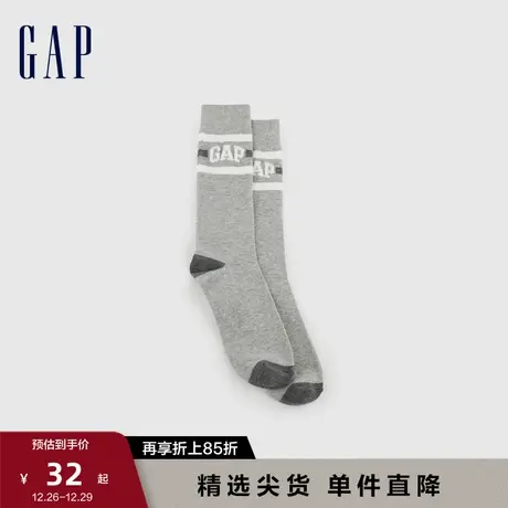 【断码优惠】Gap男女装夏季LOGO罗纹针织高筒袜短袜袜子673793图片
