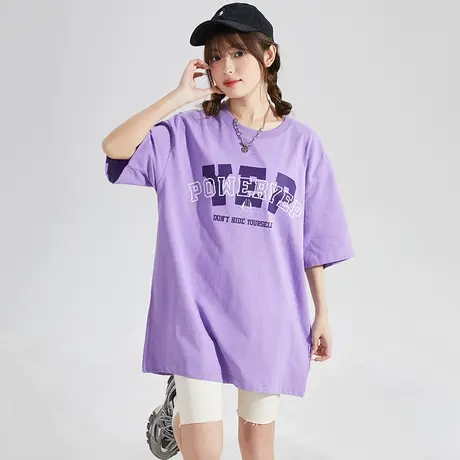 [YEP联名]唐狮2023宽松半袖上衣夏新款复古短袖T恤女设计感小众x商品大图