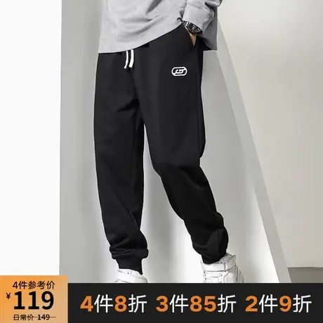 GxxH个性潮牌大码男装 秋季宽松胖子加肥加大号帅气休闲束脚长裤商品大图