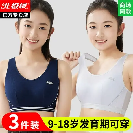 少女内衣学生初中女大童儿童发育期高中生三阶段14岁女孩运动背心图片
