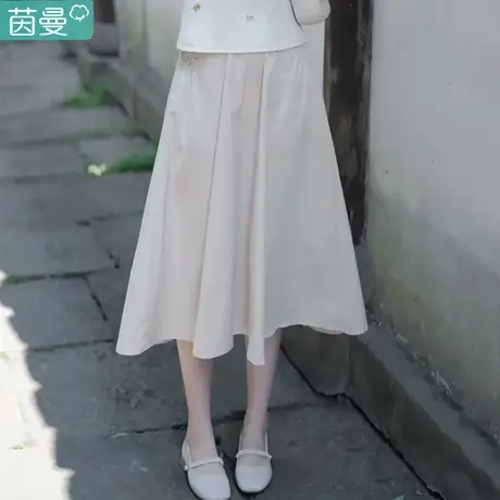 茵曼旗舰店官网正品半身裙女2023新款夏款裙子仙女超仙森系长裙图片