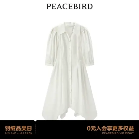 【商场同款】太平鸟女装2023年秋季新款气质衬衫连衣裙A1FAD3105图片