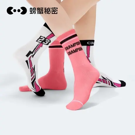 螃蟹秘密袜子女士夏季长筒袜子美式中筒袜ins潮牌潮袜春秋款短袜商品大图