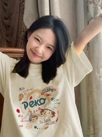 白色防棉短袖t恤女2023年新款夏季小众设计感美式复古宽松上衣服商品大图