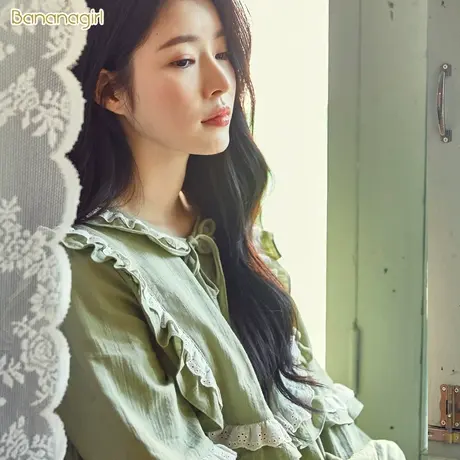 Bananagirl睡衣女春秋韩版甜美长袖情侣清新套头家居服男士套装新图片